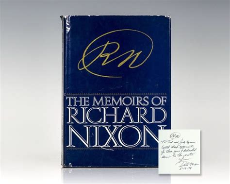 Richard Nixon Memoirs First Edition Signed Rare Presidential