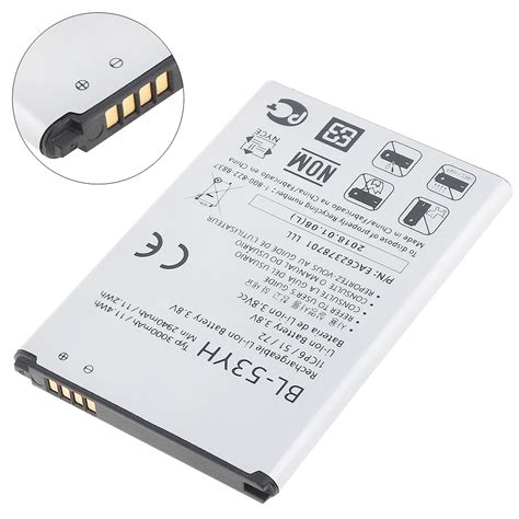 Best Cell Phone Battery Phone Battery Gb T18287-2000 3.7v Li-ion For Lg G3 Bl-53yh Battery - Buy ...