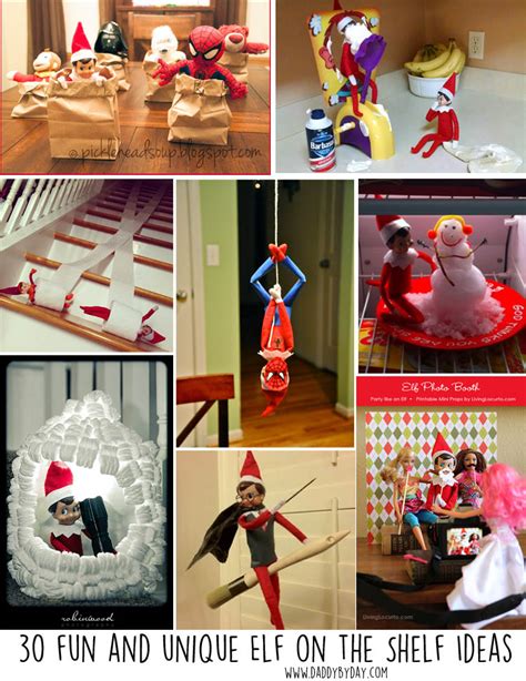 30 fun and unique Elf on the Shelf Ideas - Daddy by Day