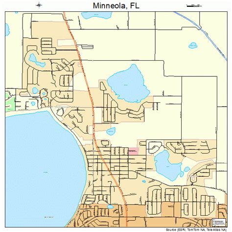 Minneola Florida Street Map 1245900