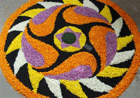 How to make onam pookkalam easily - The Crafty Angels