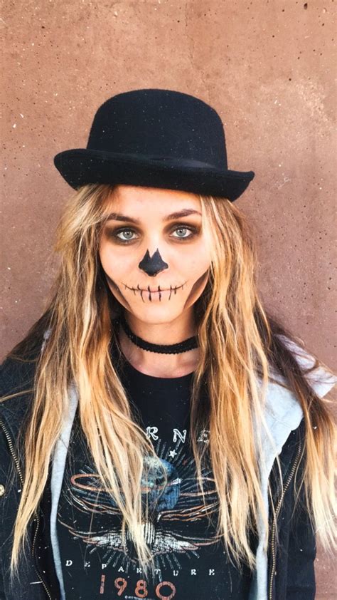 halloween skull makeup