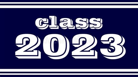 Class of 2023 Banner Blue Background Stock Illustration - Illustration of text, cyberspace ...