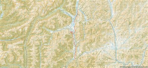 McArthur Track Map, : Topo Maps of New Zealand Tracks. Topographical NZ.