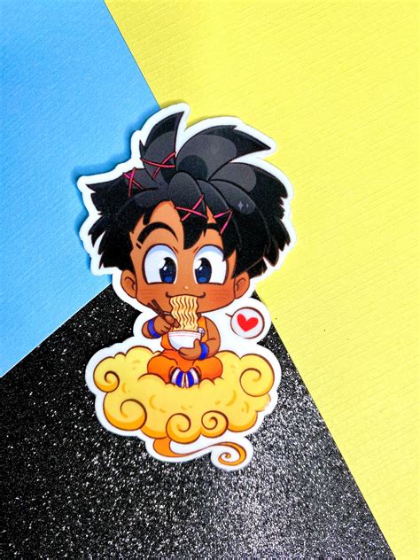 Black Goku Sticker – Chibi Servin