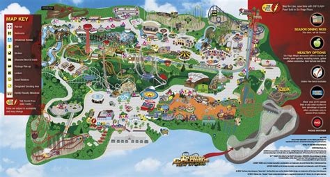 Six Flags Magic Mountain Park Map – The World Map