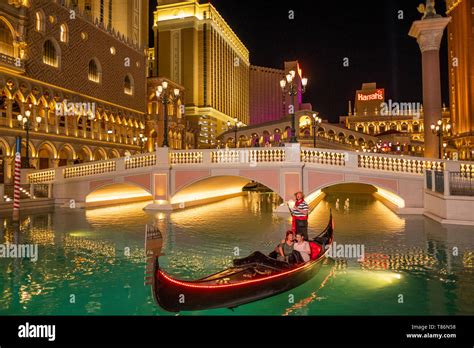 Gondola ride at The Venetian. Las Vegas, Nevada, United States of America Stock Photo - Alamy