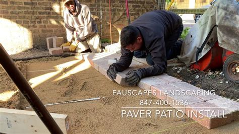 Complete Unilock Paver Patio Installation DIY - Fast Motion in Skokie ...