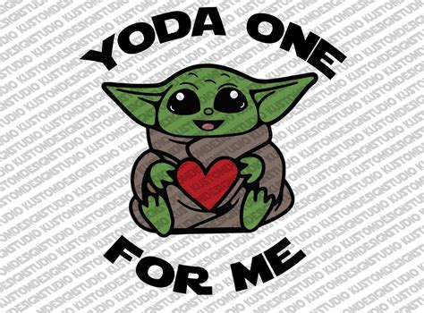 Yoda One for Me Colored , PNG, JPEG, SVG - Etsy