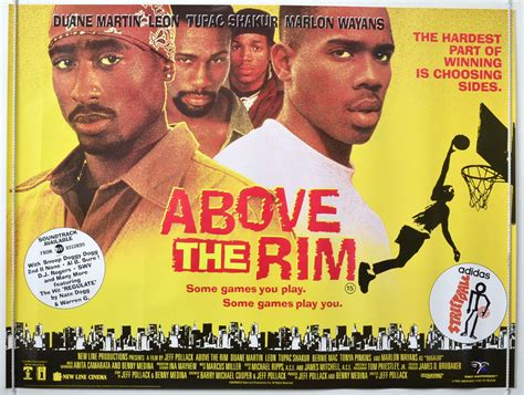 ABOVE THE RIM (1994) Original Quad Film Poster - Tupac Shakur, Marlon ...