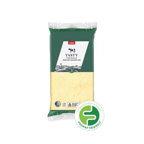 Buy Coles Dairy Cheese Tasty 1kg | Coles