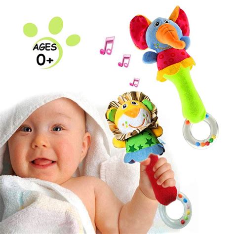 Baby Soft Rattles Shaker | Infant Developmental Hand Grip Baby Toys ...