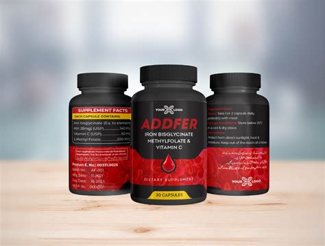 Supplement Label Design by Muhammad Ismail on Dribbble