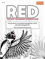 Red The Cockaded Woodpecker sketch template