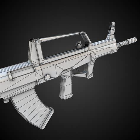 QBZ-95 Assault rifle 3D Model Game ready .max .obj .fbx .lwo .lw .lws .ma .mb - CGTrader.com