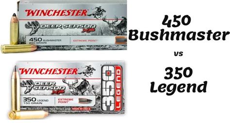 450 Bushmaster vs 350 Legend | Comparison Guide