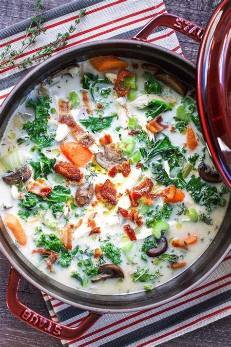 Creamy Chicken Kale Soup (Paleo, Whole30) | I Heart Umami®