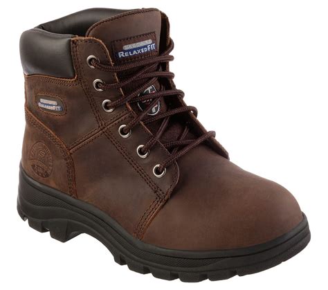 Skechers Work - Skechers Work Women's Workshire Peril 6 Inch Padded Collar Steel Toe Boots ...