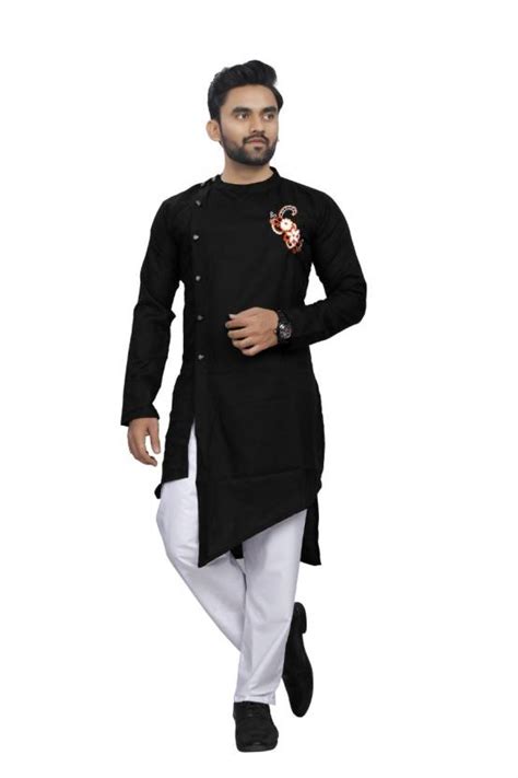 ZUDIO FASHION Men Solid Asymmetric Kurta - Buy ZUDIO FASHION Men Solid Asymmetric Kurta Online ...