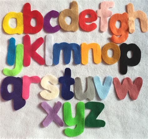 A personal favourite from my Etsy shop https://www.etsy.com/uk/listing/288955499/felt-alphabet ...