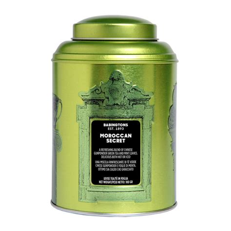Green tea Babingtons "Moroccan Secret" in a tin, 100 g - Coffee Friend