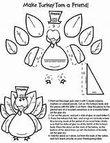 Turkey Craft Coloring Page  Crayolacom sketch template