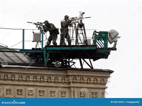 Sniper On The Roof. Editorial Image | CartoonDealer.com #79816400