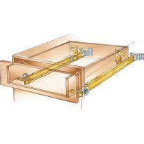 Floor-Mounted Drawer Slides with Metal Sides | Rockler Woodworking and Hardware