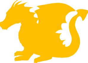 Yellow Dragon Clip Art at Clker.com - vector clip art online, royalty ...