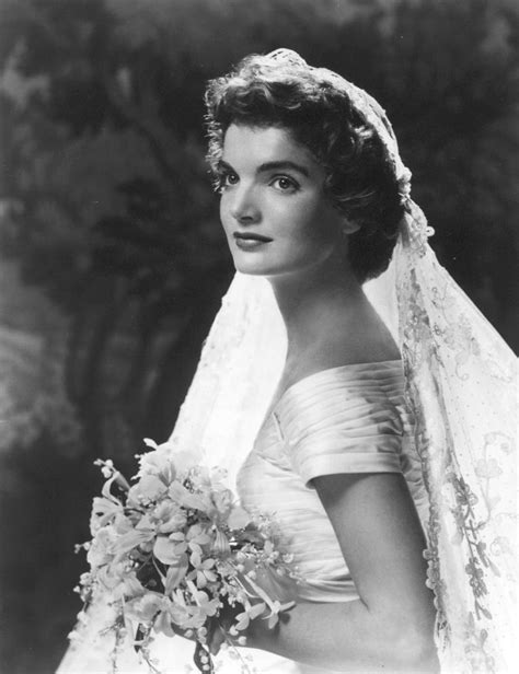 Jacqueline Kennedy Onassis Jackie O WEDDING DRESS PHOTO 8x10 PICTURE ...