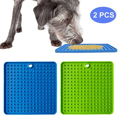 Pet Licking Mat for Dogs & Cats, Fun Alternative to Slow Feeder Dog ...