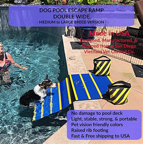 Amazon.com : KHTS6310 Dog Pool Ramp (Double Wide) : Pet Supplies | Dog ...