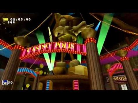 Sonic Adventure: Golden Sonic Statue in Sonic's Casinopolis - YouTube