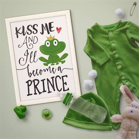 Frog Prince the Frog Prince Prince Charming Quote Print - Etsy