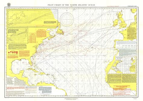 Pilot Chart Of The North Atlantic Ocean Map 1903 | Maps.com.com