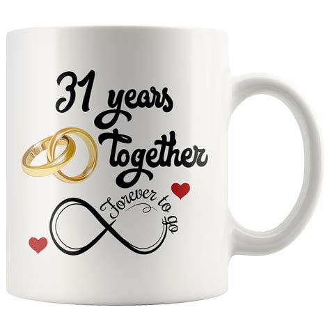 31st Wedding Anniversary Gift For Him And Her, Married For 31 Years, 3 ...