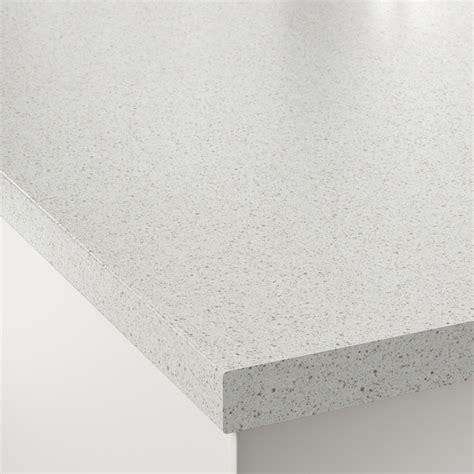 SÄLJAN Countertop, white stone effect, laminate, 74x1 1/2" - IKEA