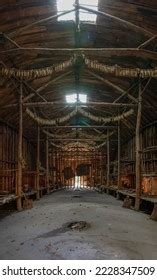 Interior View Replica Iroquois Longhouse On Stock Photo 2228347509 ...