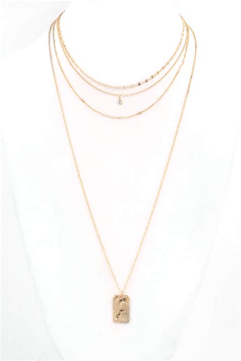 GOLD Layered Necklace - Necklaces