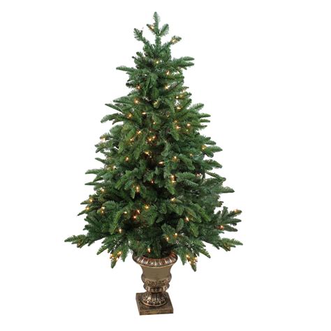 4.5ft. Pre-Lit Sierra Norway Spruce Artificial Christmas Tree in ...