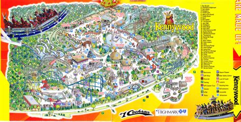 Kennywood Park - 2012 Park Map