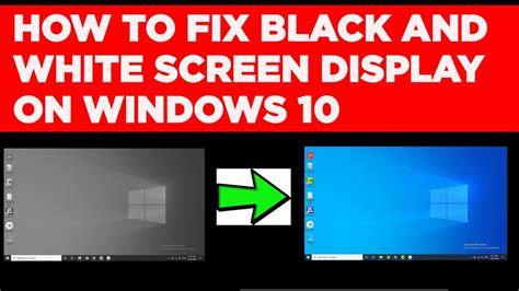 How To Fix Windows 10 Black And White Screen Problem Win 10 Desktop | Images and Photos finder