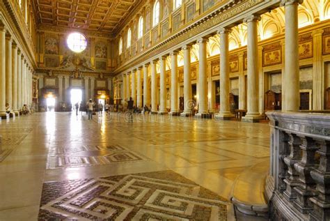 INSIDE SANTA MARIA MAGGIORE BASILICA, ROME`S HISTORIC CENTER, ITALY ...