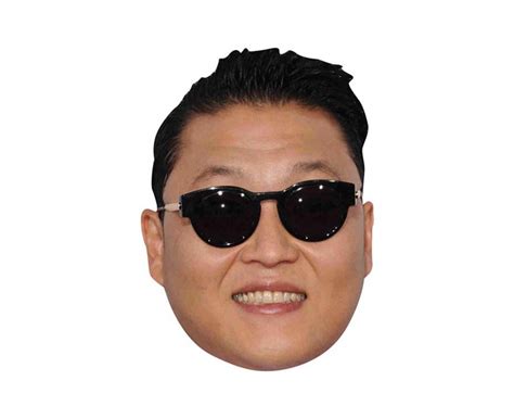 Psy VIP Celebrity Cardboard Cutout Face Mask