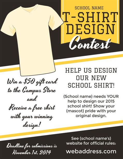 Host a T-Shirt Design Contest with Custom Flyers