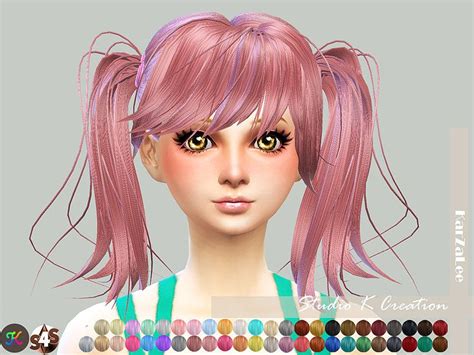 Studio K Creation: Animate hair 78 Judy - Sims 4 Hairs | Sims 4, Sims ...