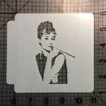 Audrey Hepburn 100 Stencil | JB Cookie Cutters