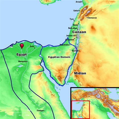 Bible Map: Egypt