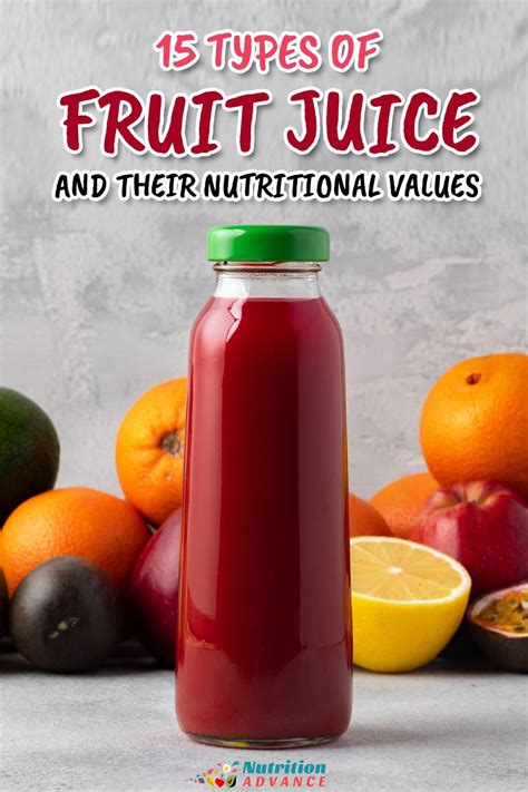 15 Types of Fruit Juice and Their Nutritional Values - Nutrition Advance