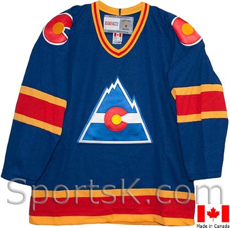 Colorado Rockies Vintage NHL Road Jersey (Blue)